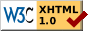 Validert W3C - emblem